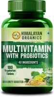 Himalayan Organics Multivitamin for men & women with 40 ingredients - 180 Tablets - with Probiotics(180 Tablets)