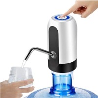 Electronica Wireless Portable Automatic Water Dispenser Pump for 20 Litre Drinking Water Can With Rechargeable Battery, USB cable, Stainless Steel Pipe, Retention and Portable Water Pump Suitable for Home, Office, Outdoor Bottled Water Dispenser