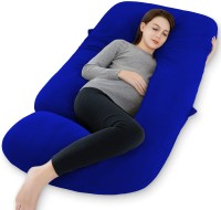 Daddy Cool premium Lyte G Shaped Velvet Microfibre Solid Pregnancy Pillow Pack of 1(Royal Blue)