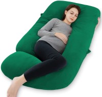 Daddy Cool premium Lyte G Shaped Velvet Microfibre Solid Pregnancy Pillow Pack of 1(Sea Green)