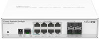 MikroTik CRS112-8G-4S-IN 8Gigaport 4 Fiber 1Gbps Port Switch 1024 Mbps Wireless Router(White, Single Band)