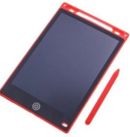 LA FIABA Electronic Re-usable LCD 8.5 inch Writing Tablet/Notepad for Kids Educational Toy with Stylus Pen to write or draw on the board. Board can be easily erased with a click of Button, Coin-Cell battery, Slim and Portable design, E-Writer Digital Gift for Kids and Adults- 1PCS(Multicolor)