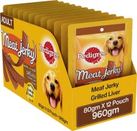 PEDIGREE Dog Treats Meat Jerky Stix Liver Dog Treat(0.96 kg, Pack of 12)