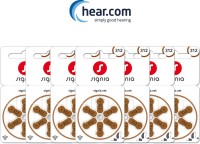 Signia Hearing Aid Battery 312- Pack of 42 Batteries 10966598-Hear.com Stethoscope Case(Brown)
