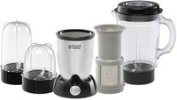 Russell Hobbs Health Blender Nutri Blender 300 Juicer Mixer Grinder (3 Jars, Black & Grey)