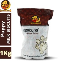 FOODIE PUPPIES Treat Biscuits Milk 1 kg Dry New Born, Young, Adult Dog Food