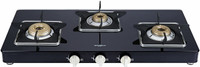 Whirlpool 3 Burner Heavy Duty Forged Brass Gas Stove with Rust Free Body (GRANDIOSA PRIME 773 CT BR) Glass Manual Gas Stove(3 Burners)