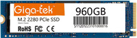 Giga-tek M.2 2280 NVME PCle SSD 960 GB All in One PC's Internal Solid State Drive (SSD) (EZ713)(Interface: PCIe NVMe, Form Factor: M.2)