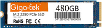 Giga-tek M.2 2280 NVME PCle SSD 480 GB All in One PC's Internal Solid State Drive (SSD) (EZ712)(Interface: PCIe NVMe, Form Factor: M.2)