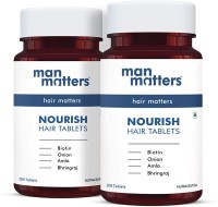 Man Matters Hair Growth Tablets For Men, Helps In Hair Growth And Thickness(2 x 25 g)