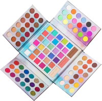 Charmistic Pastel Paradise Eyeshadow Palette (105 Colors) Highly Pigmented Neon, Shimmer, Matte, Glitter, Rainbow Make Up Eye Shadow 40 g(Multicolor)