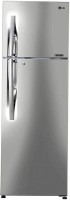 View LG 284 L Direct Cool Double Door 2 Star Convertible Refrigerator(Shiny Steel, GL-T302RPZY)  Price Online