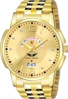 LOIS CARON LCS-8503 ORIGINAL GOLD PLATED DAY & DATE FUNCTIONING WATCH FOR BOYS Analog Watch  - For Men