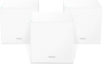 TENDA MW12 AC2100 Tri-Band Whole Home Mesh Wi-Fi System, 3 Gigabit Ports, 6000sq² Wi-Fi Coverage, Easy Set Up, Work with Amazon Alexa, Router and Wi-Fi Booster Replacement (Pack of 3) 2100 Mbps Mesh Router(White, Tri Band)