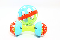 Quasar Colorful Soft Ball and Dumbbell Combo Rattle Toy for Baby Bath Toy Safe Non-Toxic, Rattle Teether Plush Rings Babies 6months+ Sorting, Stacking Plugging Toys Children Toy and Infant Products Born Baby First Toys Rattle(Multicolor)