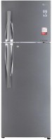 LG 335 L Frost Free Double Door 2 Star Refrigerator(Shiny Steel, GL-S372RPZY)   Refrigerator  (LG)