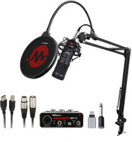 wright WR BM 800 Condenser Mic with WR12 Audio Interface Condenser Microphone stand pop filter inbuilt phantom power sound card and more CONDENSER MICROPHONE WITH AUDIO INTERFACE(.)