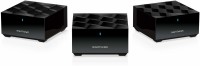 NETGEAR Dual-Band AX1800 Wifi 6 System Router + 2 Satellite extenders-MK63-100PES 1800 Mbps Mesh Router(Black, Dual Band)