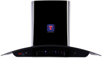 TECHNOZ SPARK DEO PLUS 90CM Auto Clean Wall Mounted Chimney(Black 1200 CMH)