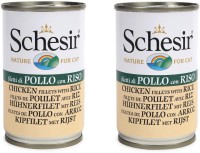 Schesir Chicken Fillets With Rice Canned Cat Wet Food- 140 g Each Chicken 0.28 kg (2x0.14 kg) Wet Adult Cat Food