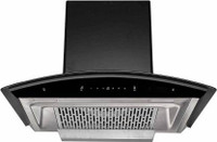 MESSINA 60cm 1200 m3/ hr Filterless Chimney with Dry Auto Clean Technology & Noise Free Technology (Silver/Black) Auto Clean Wall Mounted Chimney(Black, silver, blue 1200 CMH)