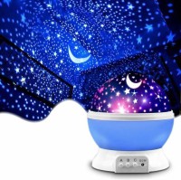 Shyam Creation Star Master Dream Colorful LED Rotating Projector Night Lamp Night Lamp(10 cm, Multicolor)