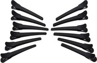 QAKVI Hair Partition clip, Cutting for Parlor, Saloon and Home Use for Women and Girls, hair section clip (Pack of 12) Hair Pin(Black)