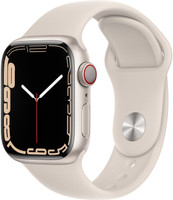 APPLE Watch Series7(GPS+Cellular, 41mm) Starlight Aluminium Case-Starlight Sport Band(White Strap, Regular)