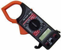 SINKUL Digital Clamp Meter Electronic Tester Pocket Clamping Meter for Measuring AC/DC Voltage, AC Current, Resistance, Data Hold & Overload Protection in Portable Mini MT87 Electric Testing Digital Multimeter Digital Multimeter(Black, Red 2000 Counts)