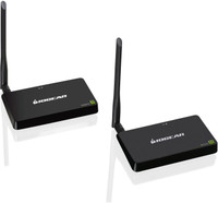 IOGEAR Wireless HD Plug and Play HDMI /TV/Projector Video Audio Extender Kit 10200 Mbps Wireless Router(Black, Single Band)
