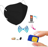 Safetynet Spy GSM Mask Invisible Earpiece Hidden Micro Wireless Earphone NA Voice Recorder(0 inch Display)