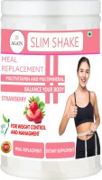 21 again Meal Replacement Shakes | Slim Shake | Fast Slim | For Weight Loss | Protein Shake Protein Shake(500 g, Strawberry)