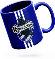 The Kamy Ceramic Coffee in blue Colour for Harry potter | ravenclaw Lover, Printed on Both The Sides. (350 ML) (D13) Ceramic Coffee Mug(350 ml)