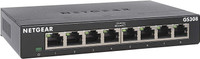 NETGEAR 8-Port Gigabit Ethernet Unmanaged Switch (GS308) - Home Network Hub, Office Ethernet Splitter, Plug-and-Play, Silent Operation, Desktop or Wall Mount Network Switch(Black)