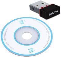 Adnet Wifi Dongle 802.11n Wi Fi 2.4GHz Wireless LAN Network Card External PC Desktop Laptop USB Adapter(Black)