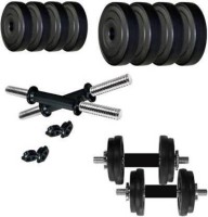 NV Sports RSN 10 kg home gym ( 2.5 kg 4 pvc plate + 2 dumble rod ) best home gym set. Adjustable Dumbbell(10 kg)