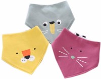 MotherLike Baby Feeding Cotton Bibs (Pack of 3) Gift(Multicolor)