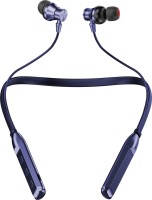 Aroma NB119 Titanium - 48 Hours Playtime Bluetooth Neckband Bluetooth Headset(Blue, In the Ear)