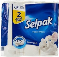Selpak Super Soft Toilet Paper - Pack of 9 Rolls Toilet Paper Roll(3 Ply, 150 Sheets)