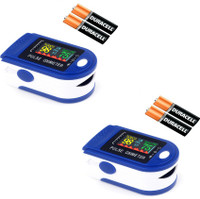 Airoza Fingertip Pulse Oximeter, Blood Oxygen Meter, SpO2 & Pulse Monitor with Battery Pulse Oximeter(Blue, White)