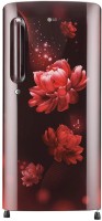 View LG 190 L Direct Cool Single Door 5 Star Refrigerator(Scarlet Charm, GL-B201ASCZ) Price Online(LG)