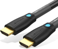 VEnTIOn HDMI Cable Black for Engineering 35 m HDMI Cable(Compatible with MONITOR, LAPTOP, HDTV, PROJECTOR, Black, One Cable)