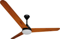 oceco Fansio Light Wooden 1200 mm BLDC Motor with Remote 3 Blade Ceiling Fan(Golden Ock Wood, Black, Pack of 1)