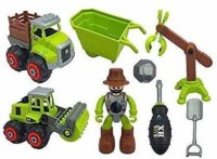 Shyam Enterprise DIY Toy Vehicles Set Assembly Farm Truck Construction Set Building Vehicle Play Old Child of Disassembling City Cleaning Trucks Car Screwdriver Robot Kids Friction Powered (Multicolor) (diy_assembaly_city_cleaing _ruck) (Multicolor) (Multicolor, Pack of: 1)(Multicolo)