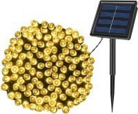 Curated Cart 100 led Solar decorative string lights for home outdoor waterproof (Pack of 1) Solar Light Set(Wall Mounted Pack of 1)
