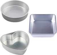 Bakedude Aluminium Cake Mould 3(Pack of 3)