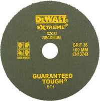 DEWALT DZC32-INPRM1 Zirconia Fiber Sanding Disc for Metal (100 mm x 16 mm) (100 Pieces Box) 4.33 inch Disc Sander