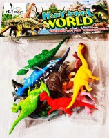 FLYmart Dinosaur Toy Set of 12 PCS | Dino World Toys Create Your Jungle with Dinosaur Animals Toys Set | A world of DINO Awaits you | Dino rare pack | Wild Animal Action Figure Set (Muticolor)(Multicolor)