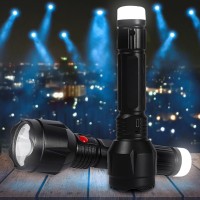 Pick Ur Needs Dual Mode Power Full Led Rechargeable Torch Up to 400 Meter Range With Back Light Small Led Torch Torch Emergency Light(MIni Black)