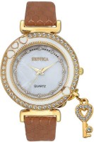 Exotica Fashions EFL-500-GOLD-BROWN Casual Analog Watch For Unisex
